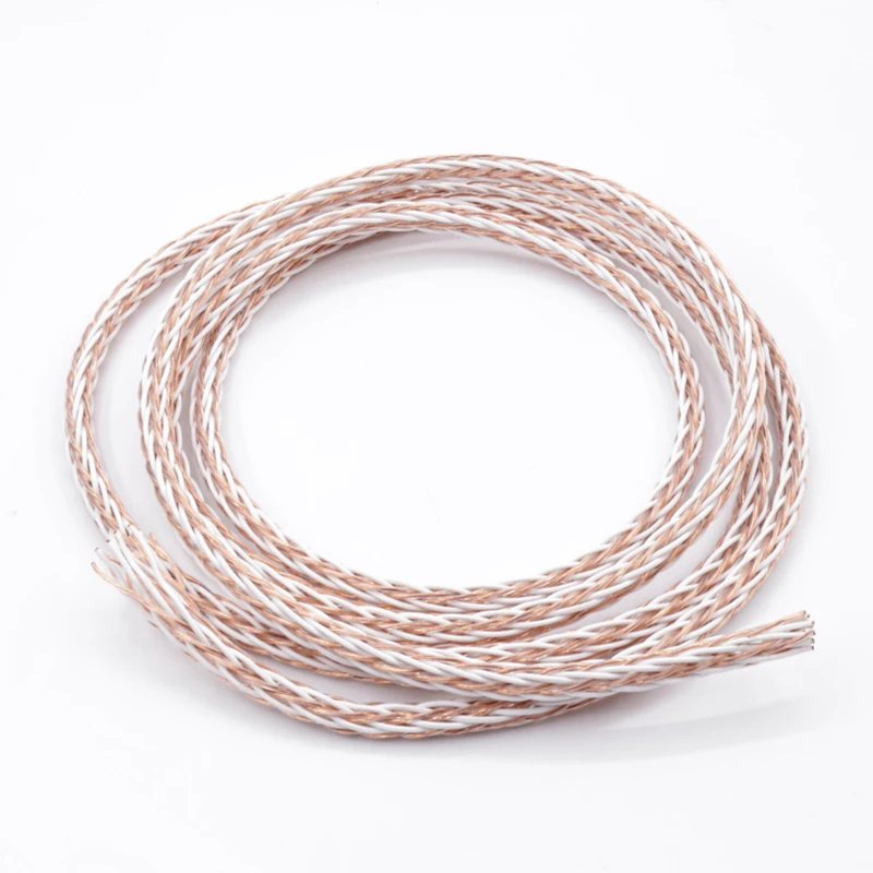 

Hifi Audio 1m 8TC Speaker cable hifi audio speaker wire per meter loudspeaker cable