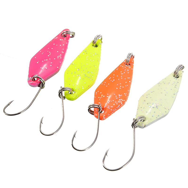 Жесткая приманка 3 см/3 г искусственные блестки с одиночными крючками снасть