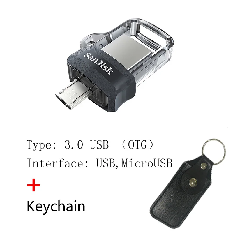 SDDD3 BB Sandisk Флешка 128 Гб 64 ГБ 32 ГБ 256 Гб OTG USB флеш-накопитель 32 64 128 16 ГБ флеш-накопитель 3,0 USB флешка диск на ключе память для телефона - Цвет: SDDD3 BB