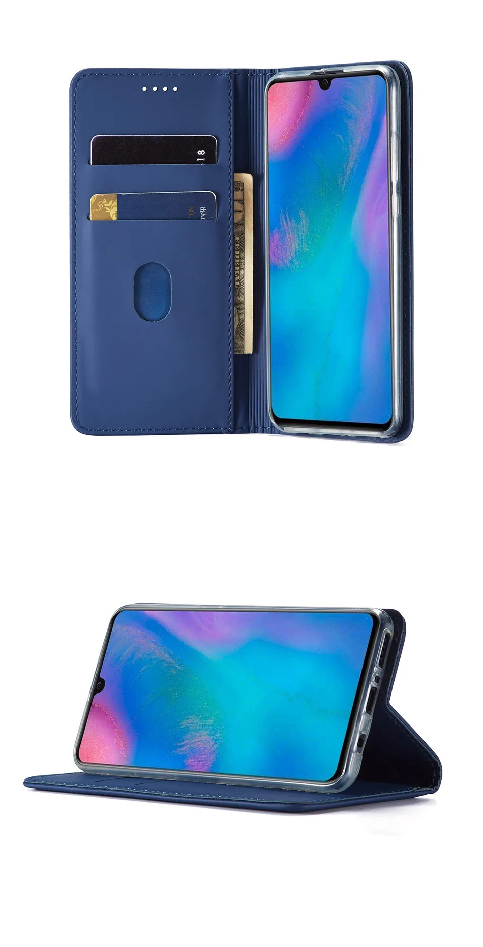 Чехол для huawei P30 Lite, флип-чехол для телефона Магнитный для huawei P30 Lite, кожаный винтажный кошелек, чехлы на huawei P30 Pro, чехол P30