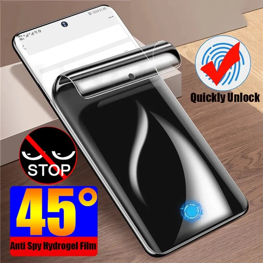 

Anti Spy Hydrogel Film for Samsung Galaxy S21 S20 S10 Note10 8 9 Plus S20 Note 20 Ultra S9 S8 Plus Privacy Screen Protectors