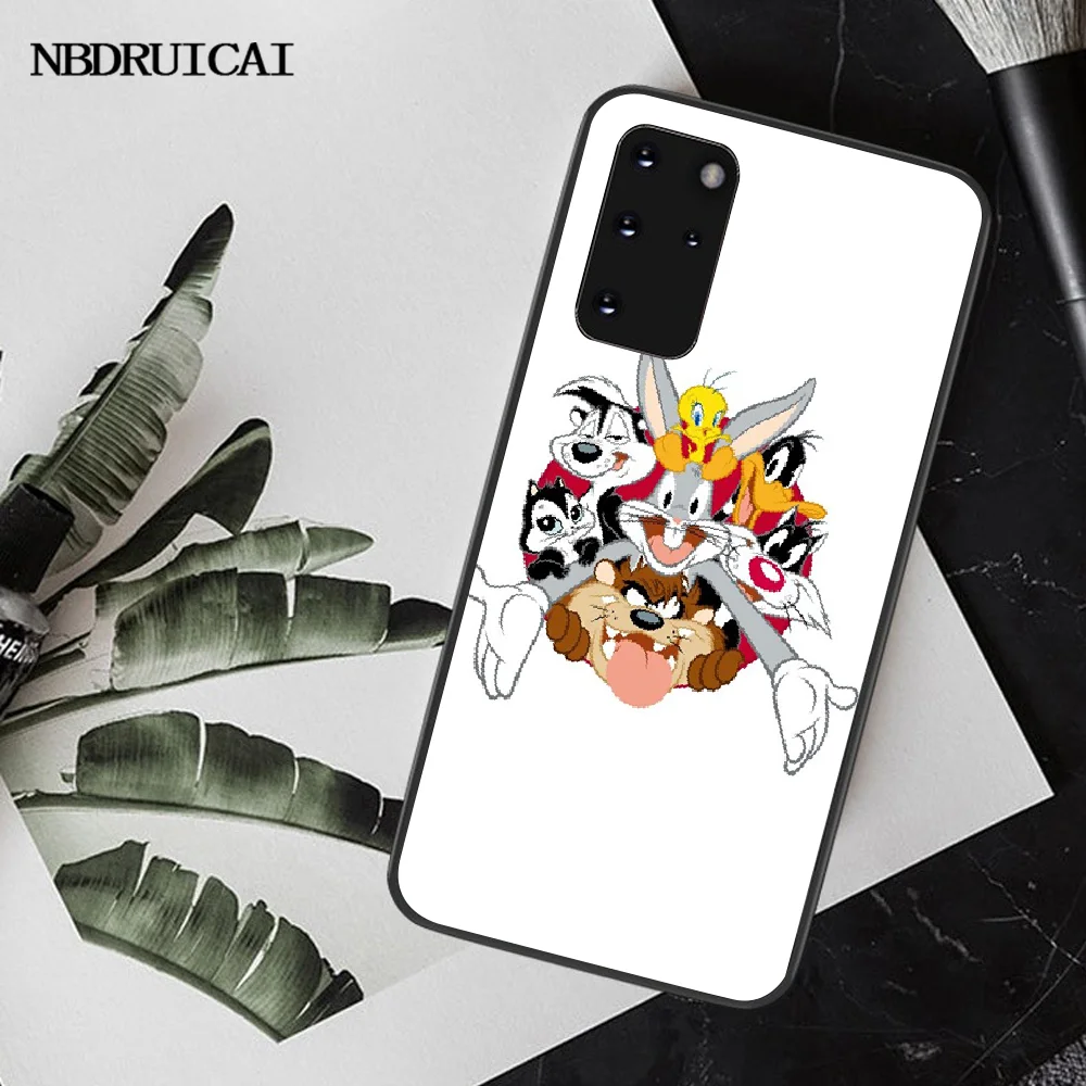 NBDRUICAI Багз Банни TweetyBird утки веселые мелодии чехол для телефона Samsung S20 plus Ultra S6 S7