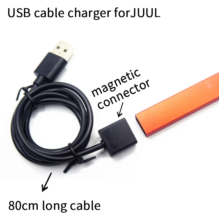 1 шт. USB кабель зарядное устройство для аксессуаров Juul 80 см длинный зарядный