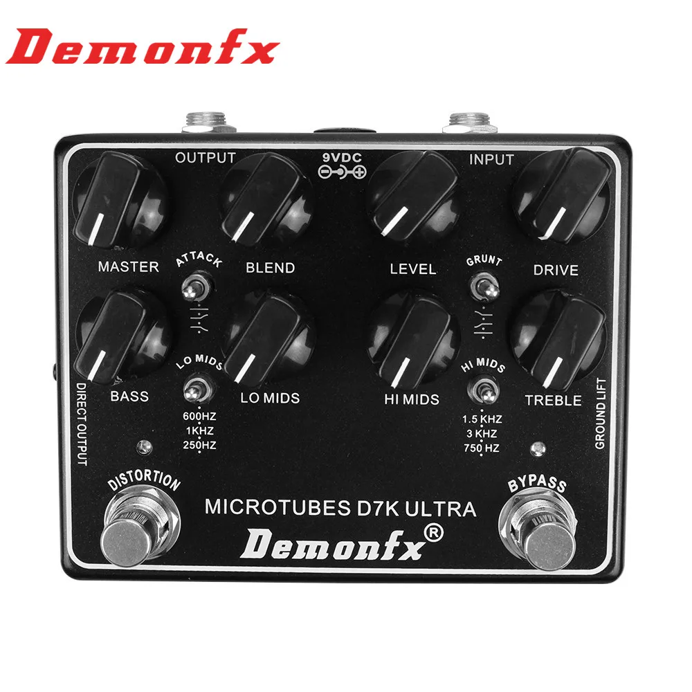 DemonFX высокое качество Microtubes B7K ультра V2 Бас педаль предусилителя Педаль Эффекта