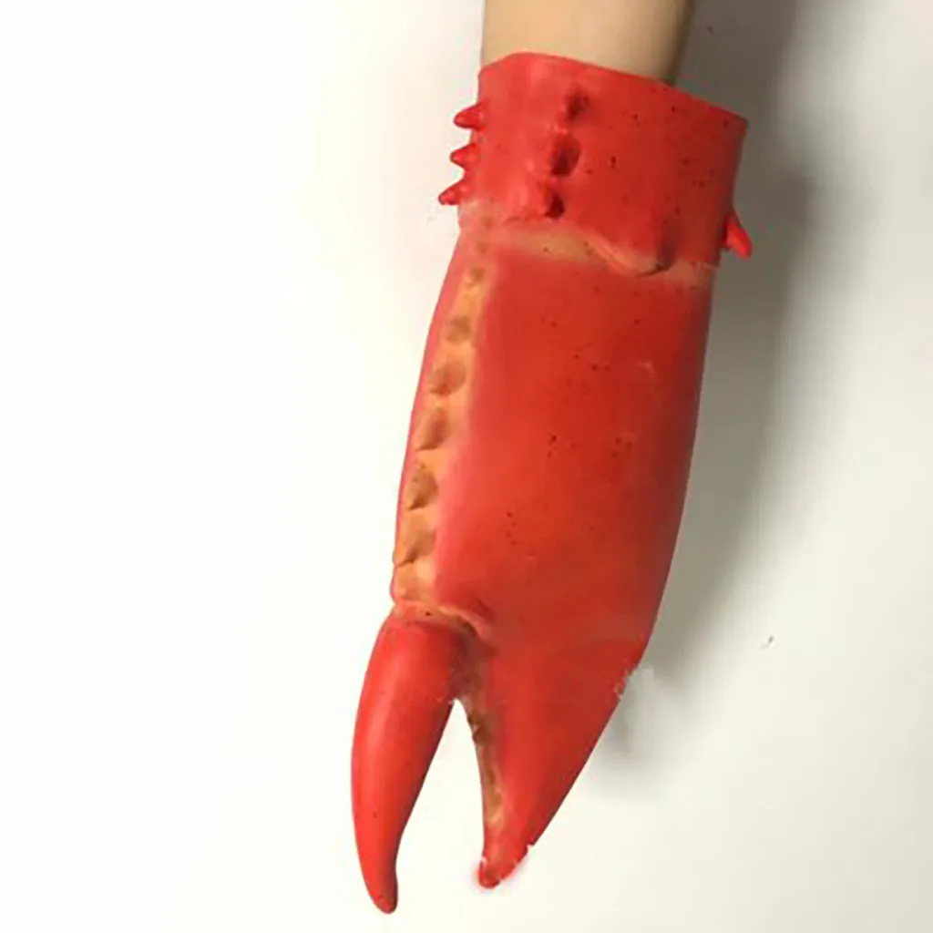 

Crab Gloves Big Lobster Big Pliers Activity Games Halloween Latex Gloves Accessories Kids Toys Juguetes Brinquedos New