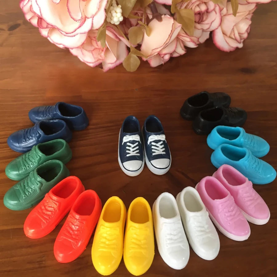 1 пара спортивная обувь для кукол кроссовки ярких цветов blyth licca kurhn 1/6 30 см