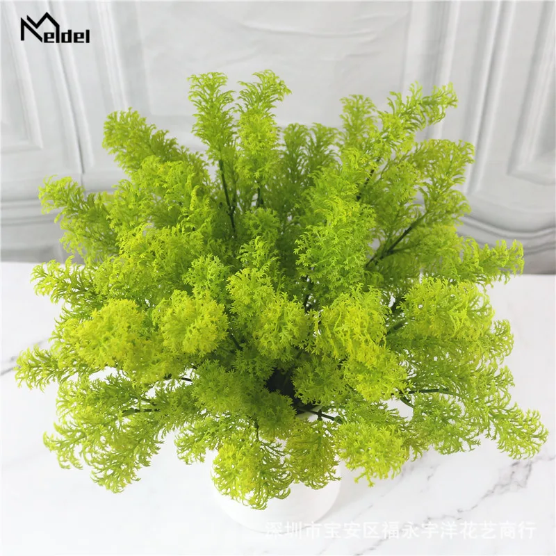 Искусственная сосна пластиковая трава украшение для балкона Искусственные