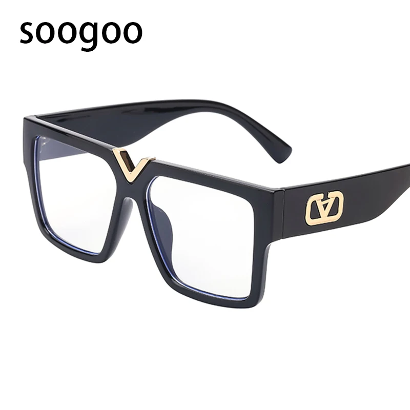 

2021 Fashion Vintage Oversized Square Sunglasses For Men Tone Luxury Brand Designer Sun Glasses Women Pink Des Lunettes Soleil
