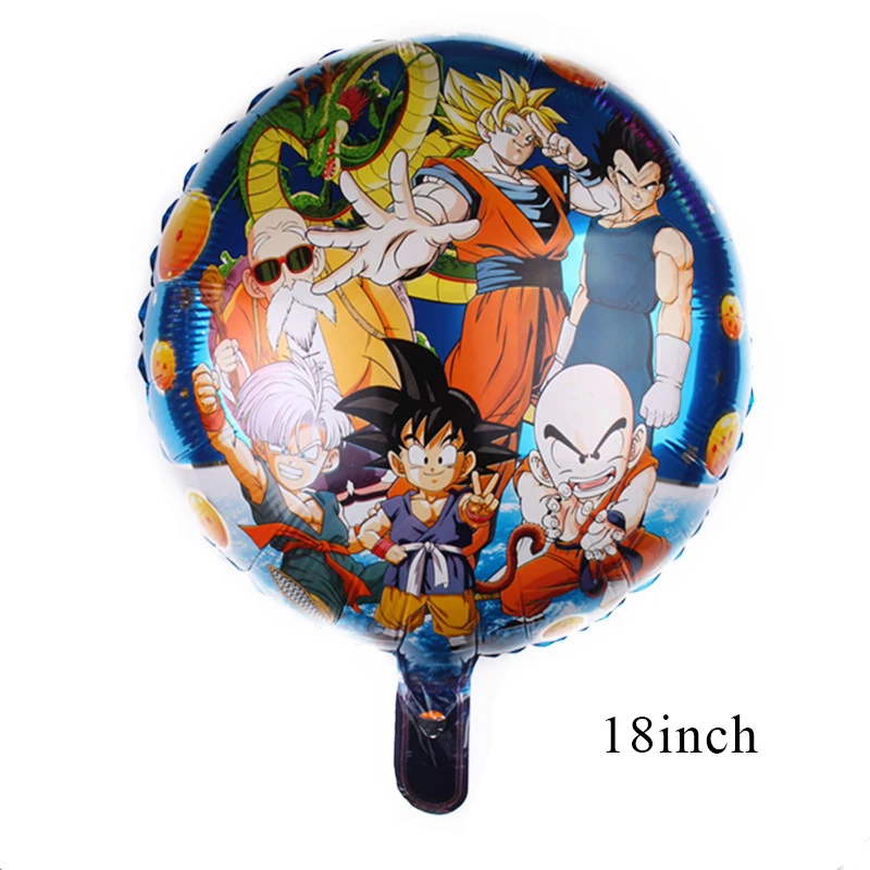 Balloon E x 1 Dragon Ball Z Son Goku вечерние декоративные столовые принадлежности бумажный стаканчик, тарелка, тканевые Детские шары для душа, детские товары для дня рождения AH10 - Цвет: Balloon E x 1