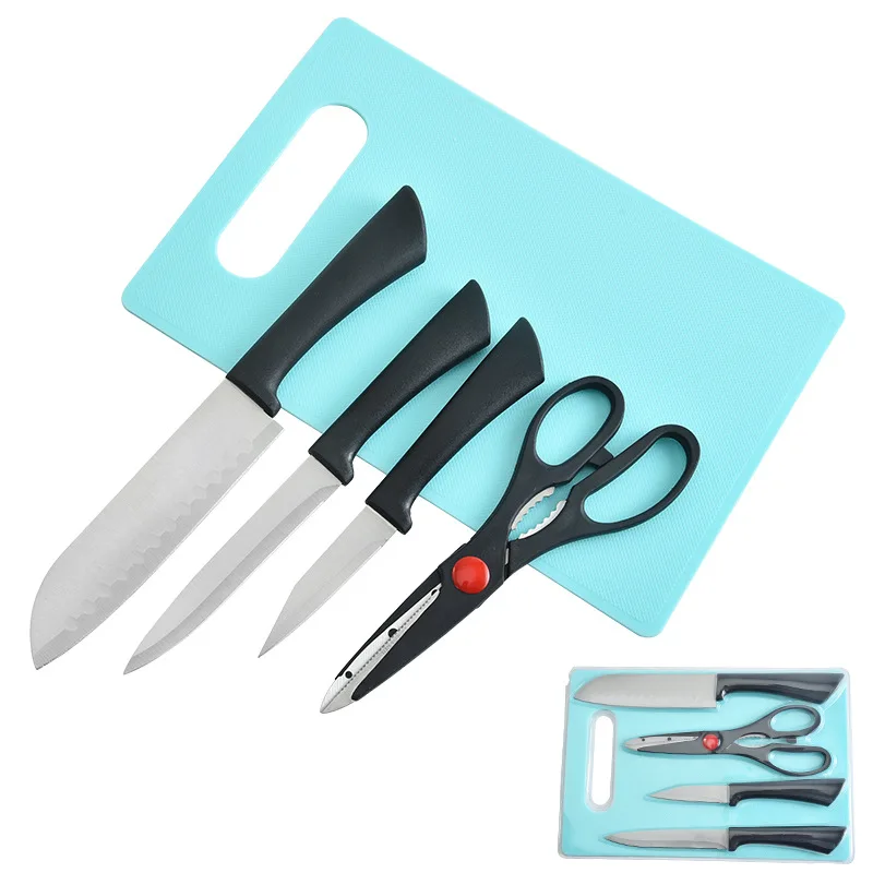 

Kitchen Gadget 2CR13 Stainless Steel Kitchen Knife Chopping Board Multi-purpose Knife Peeling Knife Scissors Kitchen Accessories