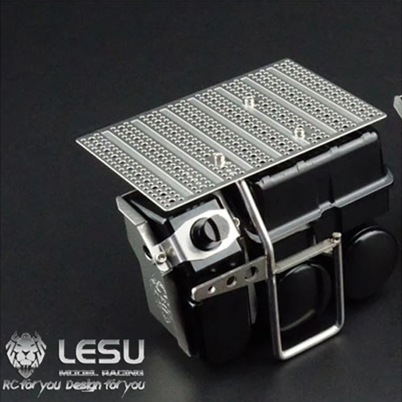 LESU Metal Battery Box DEF AdBlue Tankx 1/14 Tamiya Benz 1851 RC Tractor Truck Parts Toys for Boys New Year Gifts enlarge