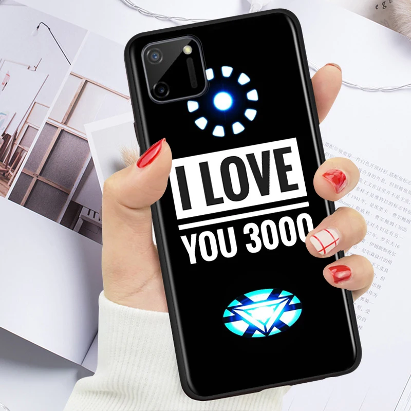 

Marvel Hero 3000 Iron Man for OPPO Realme V15 X5 X3 X50 X7 X2 C17 C11 C3 C2 7 7i 6 6S 6i 5 3 2 Pro Soft Black Phone Case