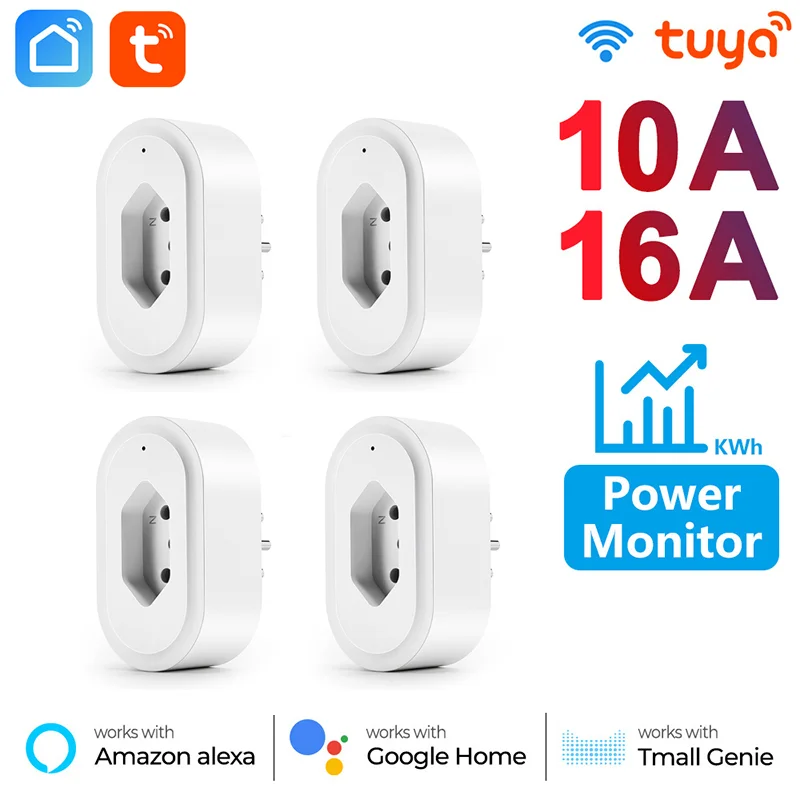 

Смарт-розетка с таймером и поддержкой Wi-Fi, 10 А/16 А