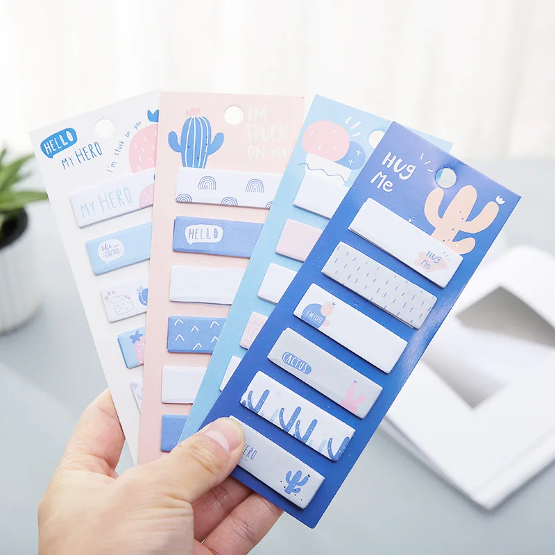 24 шт./лот милый марокканский кактус Липкие заметки блокнот размещение сообщения