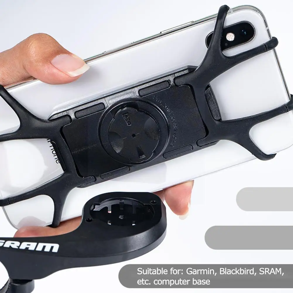 

Bike Phone Holder Bicycle Mobile Cellphone Holder Motorcycle Phone Mount For Garmin, Blackbird, SRAM, Etc. Computer Base K0P2