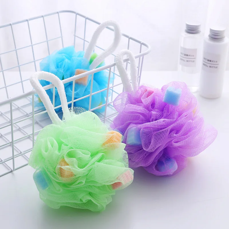 

1Pc Many Colours Bathing Ball Home Bath Towel Scrubber Body Cleaning Utility Mesh Shower Wash In Bathroom Accessories Supplies