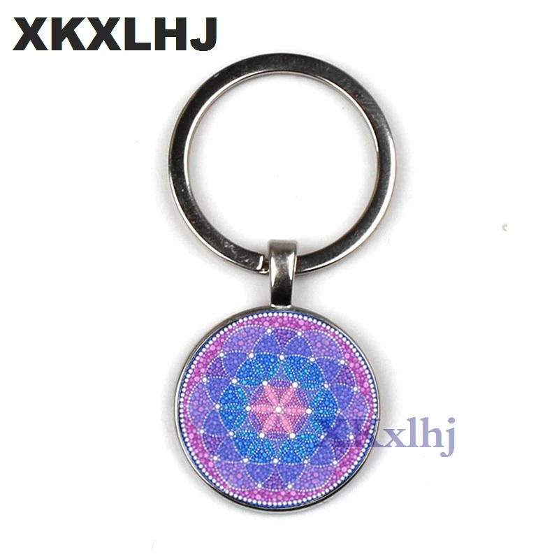 Брелок XKXLHJ из новой искусственной хны брелок для йоги стеклянная выпуклая