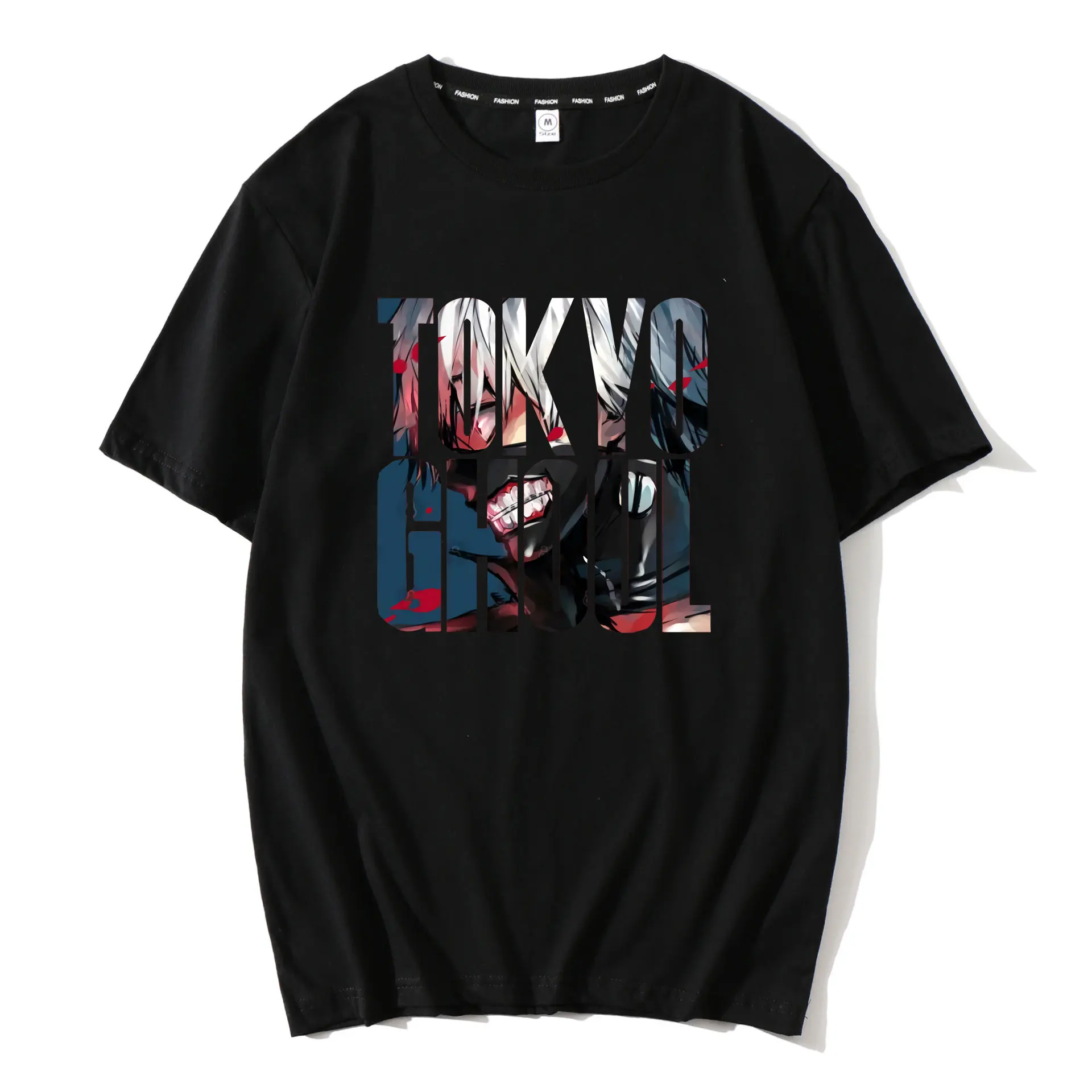 

Kaneki Tokyo Ghoul T Shirt Men's High Quality Aesthetic Cotton Cool Japan Anime T-shirt Harajuku Streetwear Camisetas Hombre