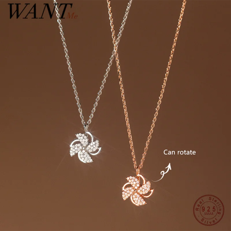 

Женское колье WANTME из серебра 925 пробы, с цирконом