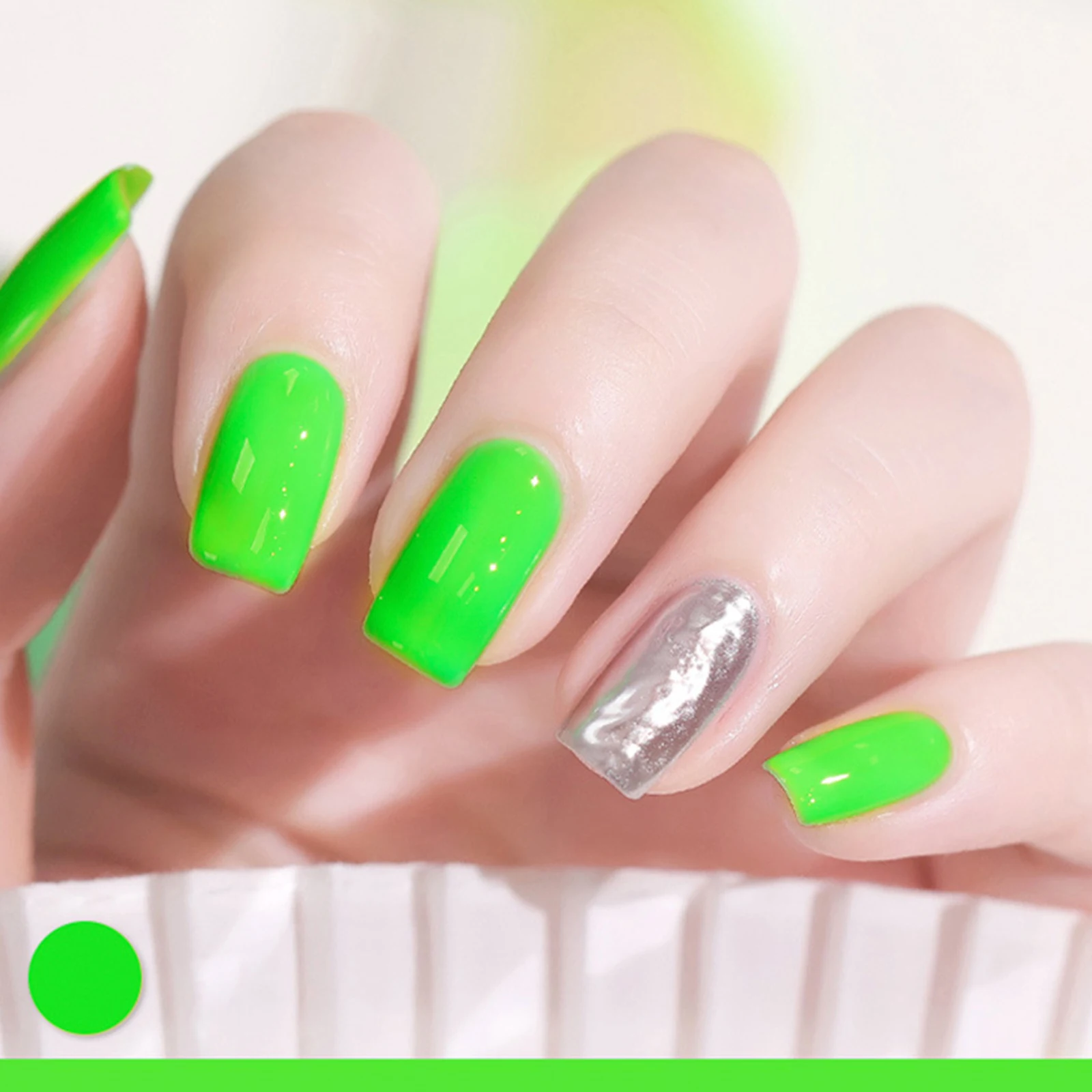 

6 Colors Nail Neon Powder Set Fluorescent Pigment Nail Powder Manicure Decoration Nail Art MPwell