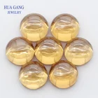 Камень Шампанский кубик циркония, огранка кабошон круглой формы, плоская спина, свободный CZ камень искусственные камни, для ювелирных изделий 4 мм, 6 мм, оптовая продажа