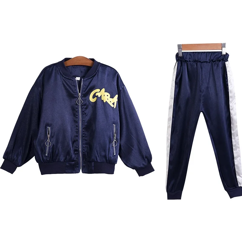 

Teenage Girl Clothing Set Spring Autumn Children Tracksuit Long-sleeved Sports Suit Kids Jacket+Pants 2Pcs Outfits Girls Clothes