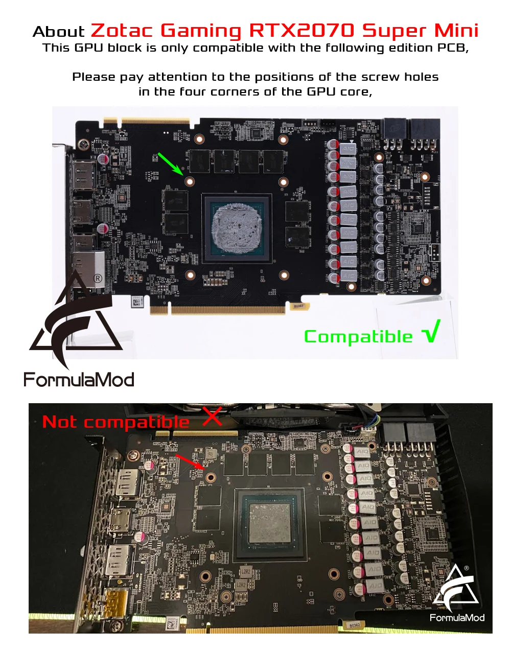 Bykski N ST2070SHA X GPU Блок водяного охлаждения для ZOTAC RTX 2070 super 8GD6 HA / MINI OC|Кулеры и системы