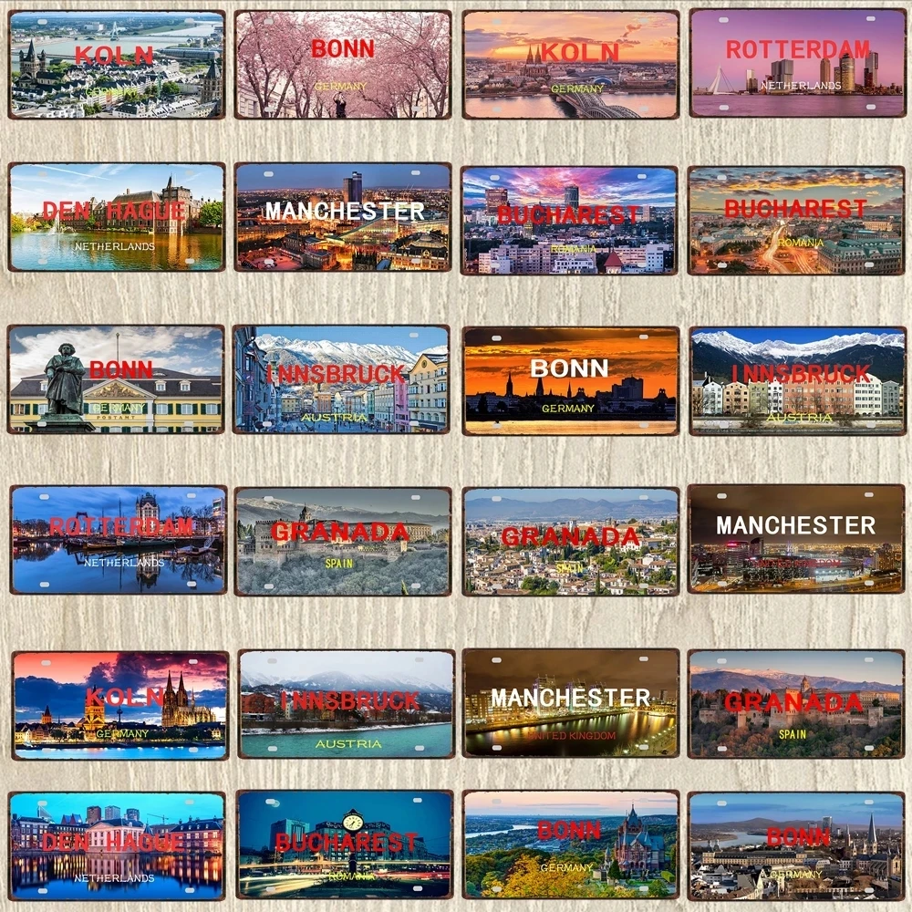

30X15CM Arrow Sign License Plate Public Warning Restroom Vintage Metal Sign For Wall Art Shop Restaurant Decoration