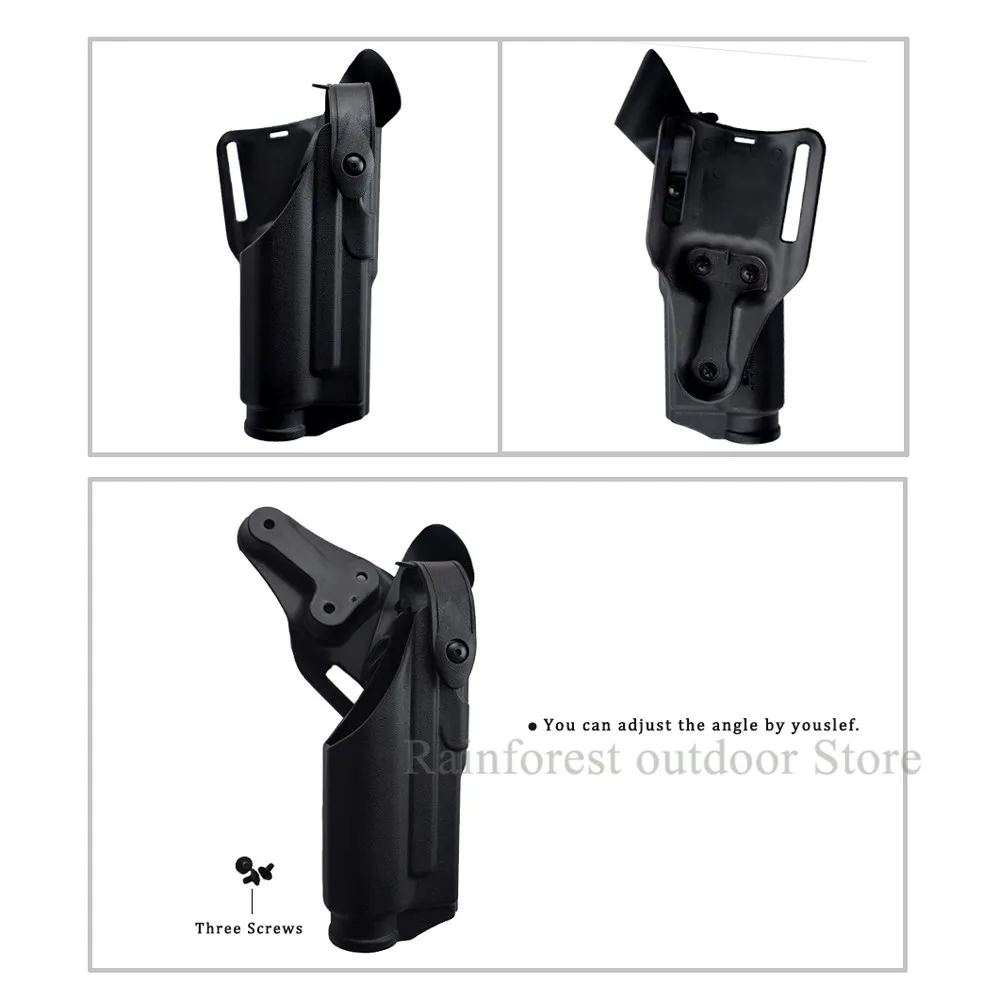 

Airsoft Tactical Safar Glock17 19 22 23 31 Gun Carry Belt Pistol Hunting Holsters With Or Without Flashlight Use Leg Bearing