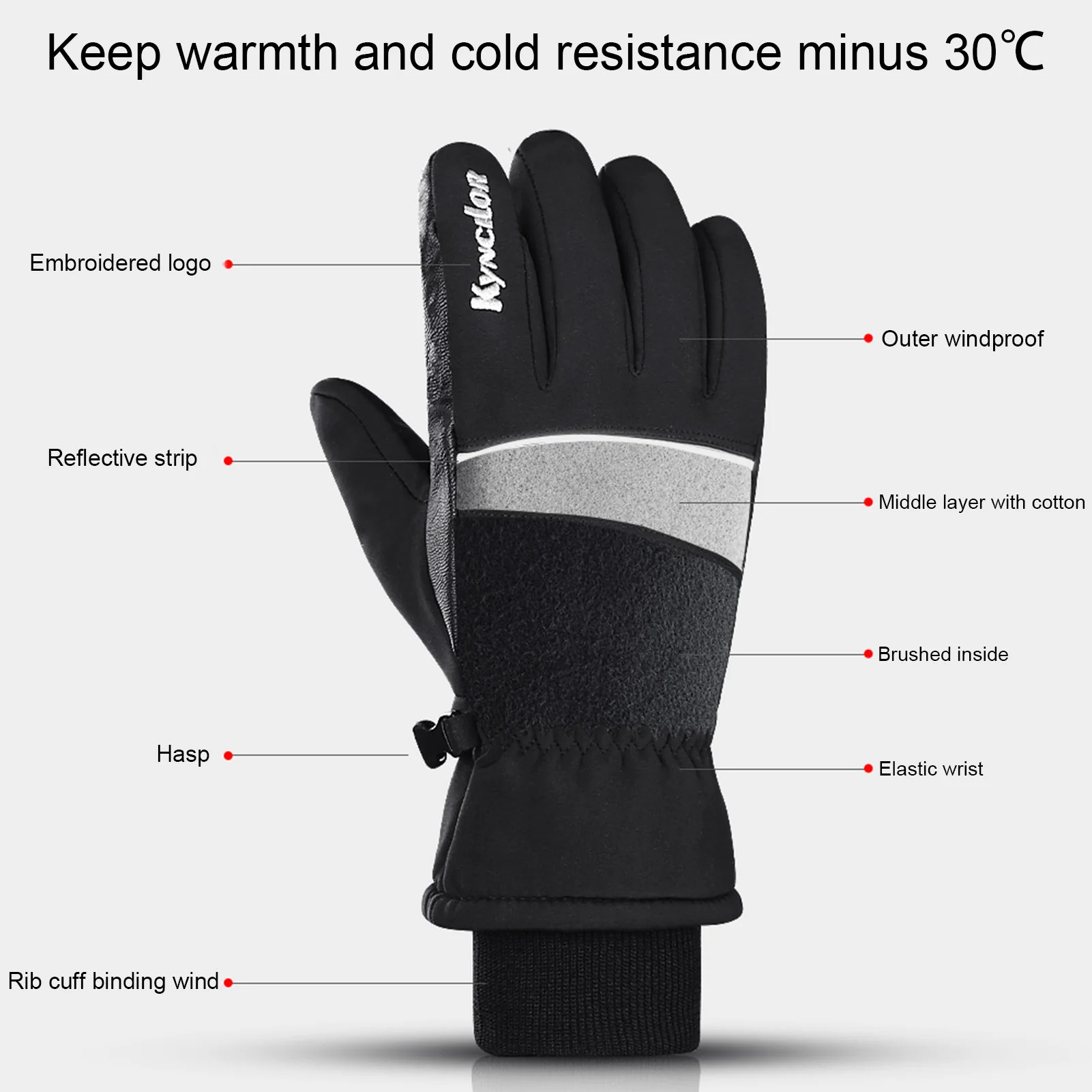 

Winter Outdoor Sports Running Glove Warm Touch Screen Gym Fitness Full Finger Gloves For Men Women Knitted Magic Gloves