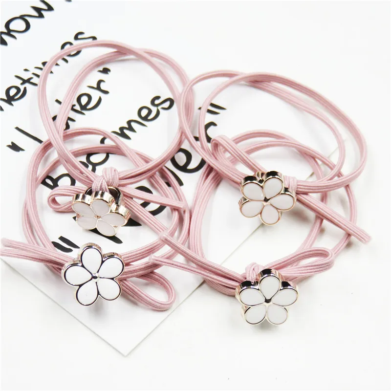 1 шт. креативные розовые цветочные эластичные резинки для волос девочек богемный