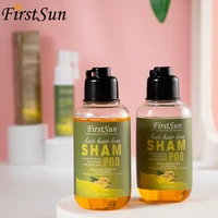 firstsun hair care set 100ml ginger hair loss shampoo 30ml ginger anti hair loss spray powerful repair hair demage fast growth