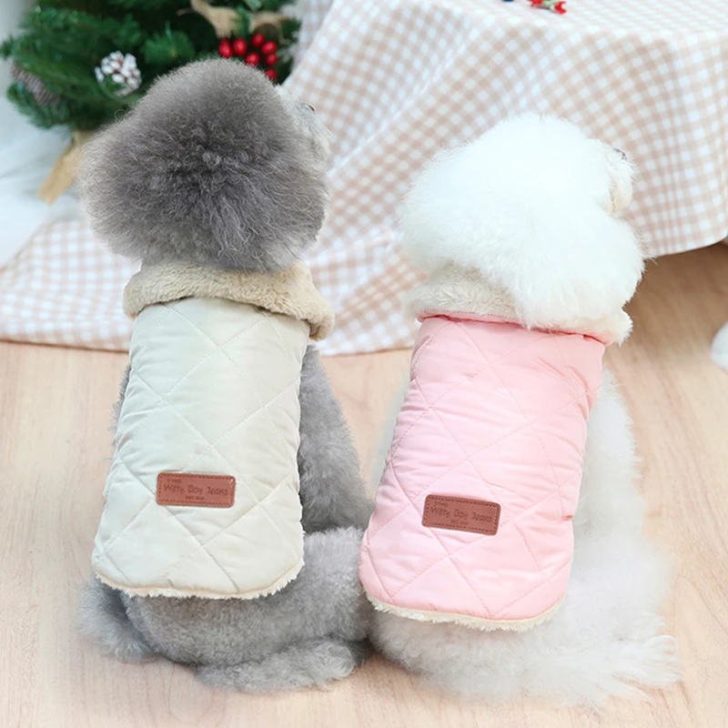 

Зимняя одежда для собак, наряды для домашних животных, теплая одежда для маленьких и средних собак, костюмы, пальто, куртка для домашних живо...