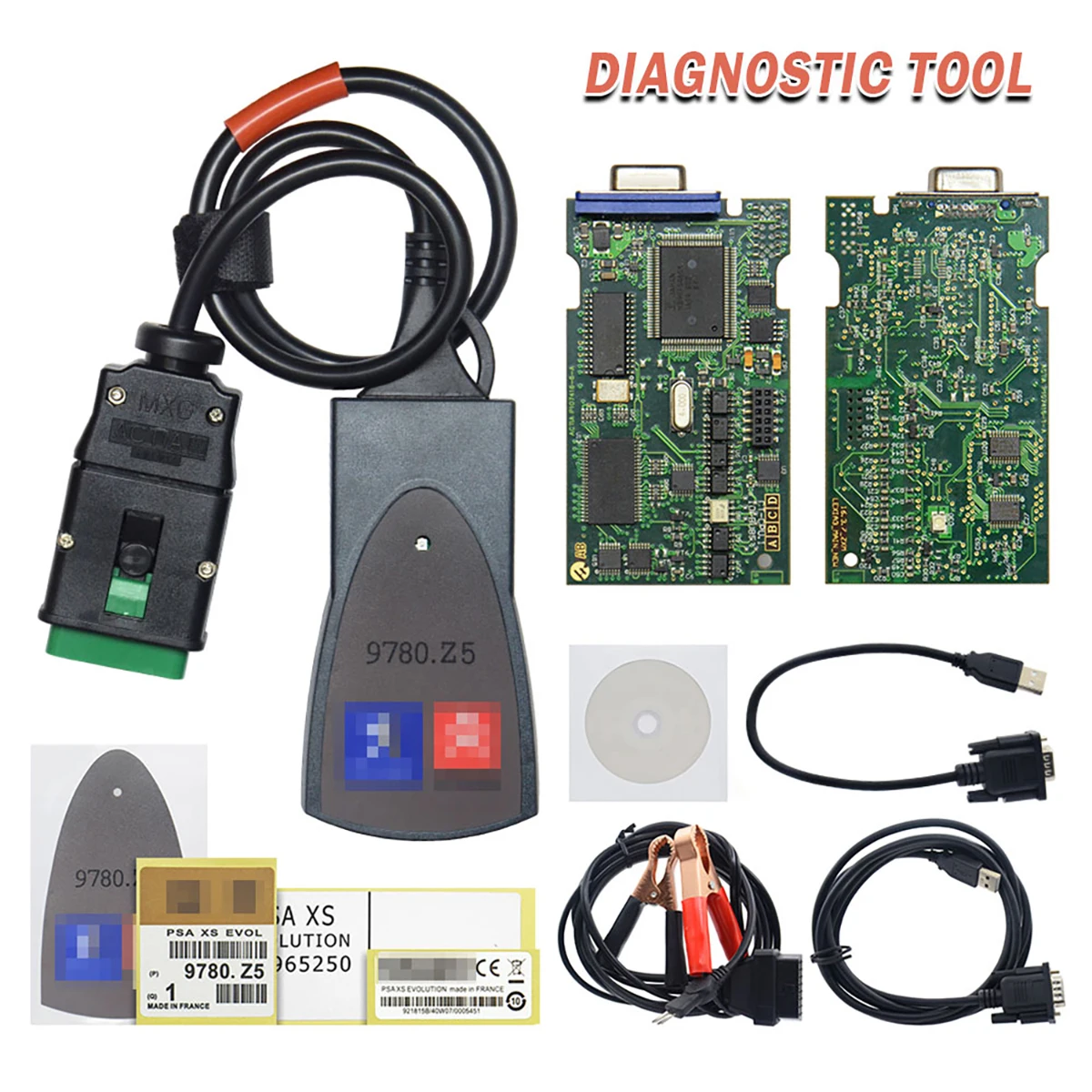 

Автомобильный диагностический сканер OBD2 для Peugeot Citroen PP2000
