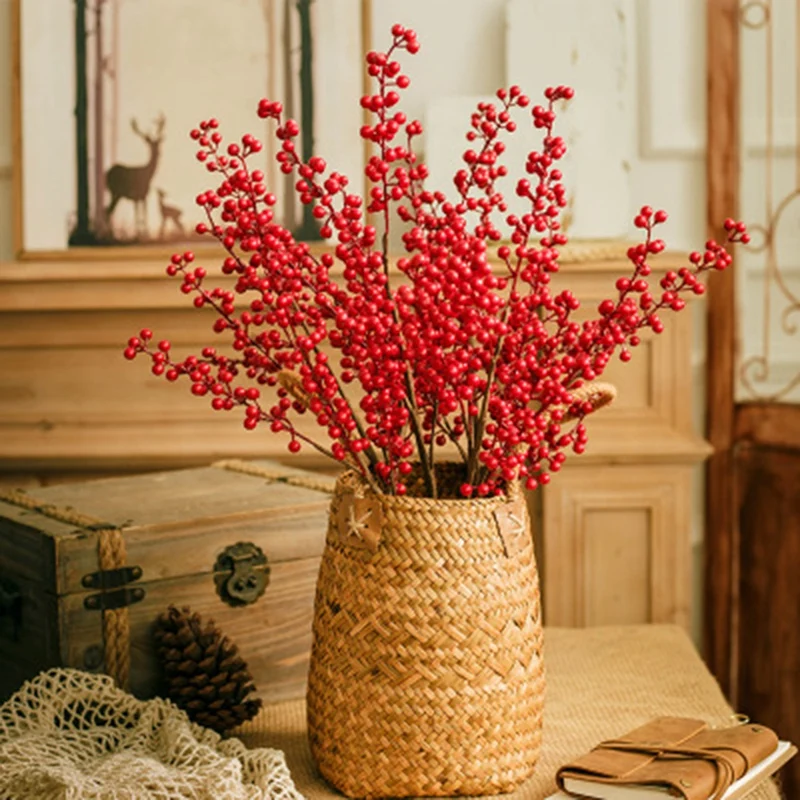 Storage Baskets Garden Flower Vase Hanging Basket Rattan Planter Potted Organizer Home Laundry with Handle | Дом и сад