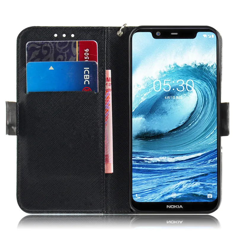 Для Nokia 5 1 Plus чехол для телефона X5 роскошный Флип кожаный бумажник-книжка