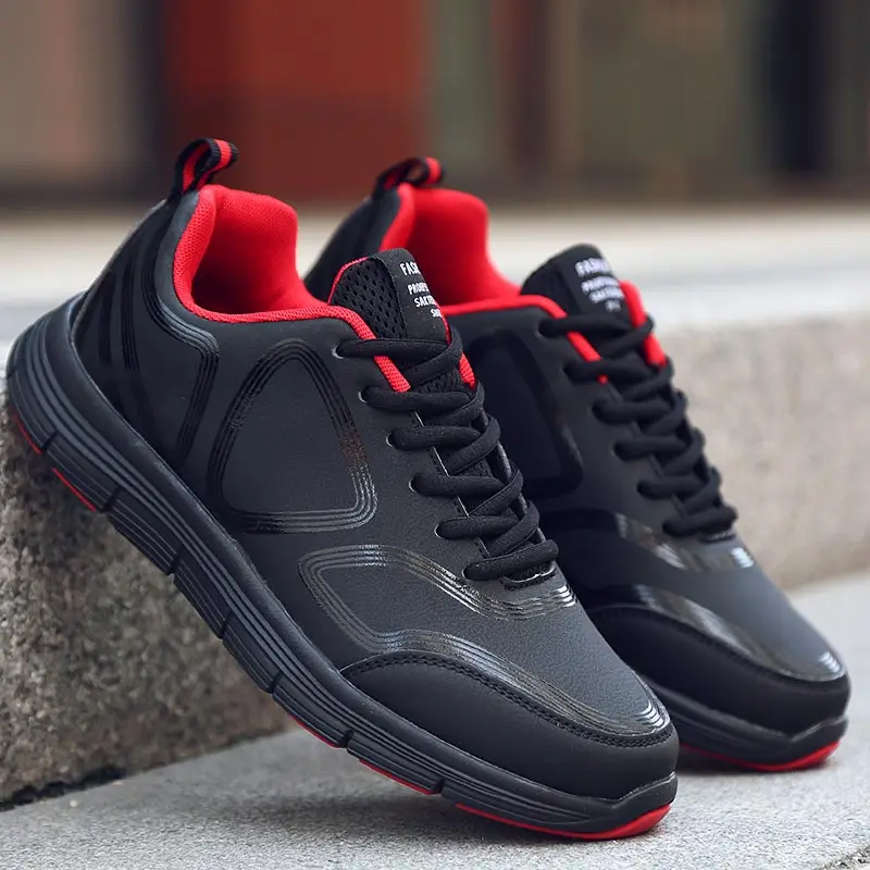Спортивная обувь из искусственной кожи Мужская брендовая спортивная мужские