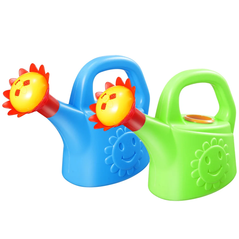 

NUOBESTY 2pcs Watering Kettles Watering Cans Educational for Children Home Garden (Random Color)