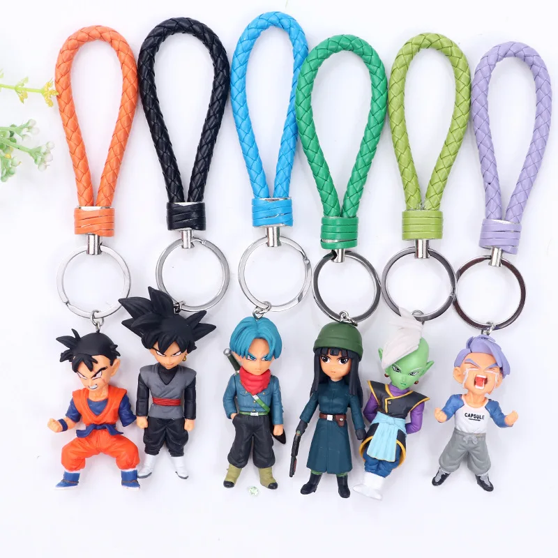 

Japanese Anime DBZ Q Version Son Kakarot Keychain DragonBall Key Bag Ornaments Decoration PVC Action Figure Toys Birthday Gifts