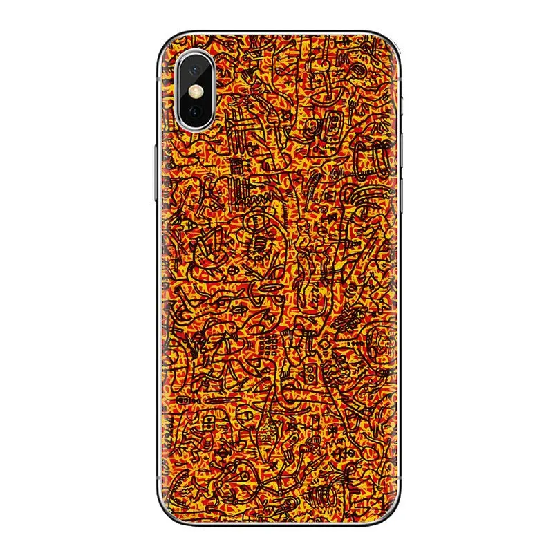 Keith Haring Works Colorful Print Silicone Bag Case For iPod Touch Apple iPhone 11 Pro 4 4S 5 5S SE 5C 6 6S 7 8 X XR XS Plus Max |