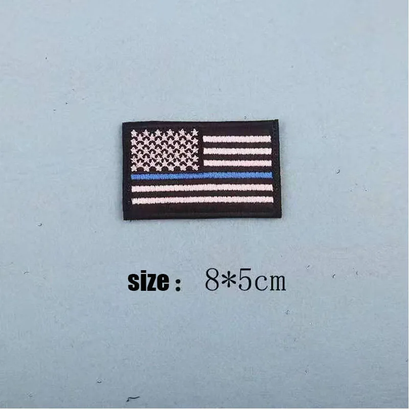 

3pcs Multi color American flag embroidery Velcro Patch Military badge decoration armband DIY outdoor bag accessories with burr