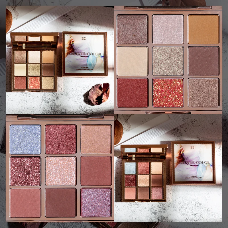 XiXi beauty forever color палитра теней для век матовый пигмент Обнаженная водостойкий макияж для глаз мерцающий блеск длительная косметика