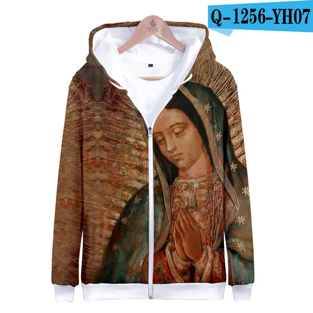 3dLL-104 Our Lady Of Guadalupe Virgin Mary catcotic, Мексика, высококачественные толстовки для мужчин, Повседневная Толстовка с капюшоном, модный пиджак, одежда - Цвет: 3dLL-104