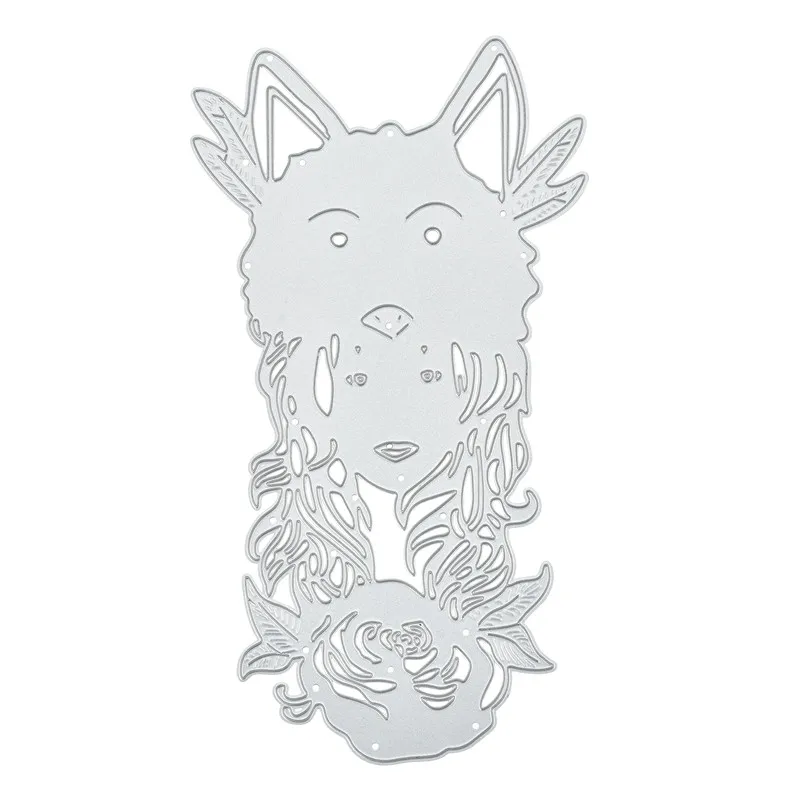 DiyArts шляпа животного и девочка металлические Вырубные штампы трафарет для