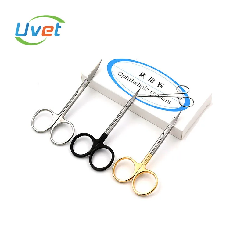 3 шт. офтальмические ножницы Нержавеющая сталь глаз для хирургии наконечник