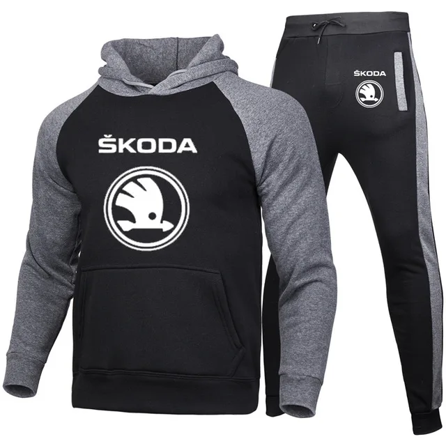 

Худи мужское демисезонное хлопковое с логотипом Skoda