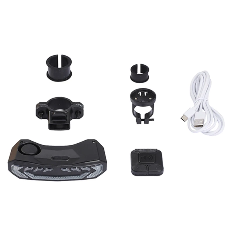 

5 in 1 Smart Bike Tail Light with Turn Signals & Auto Brake Light, Wireless Remote Control, USB Rechargeable Taillight