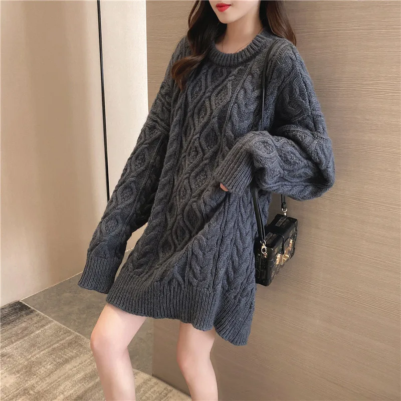 

Sweater women loose red orange 7 colors mohair 2020 autumn winter new Korean fashion long sleeve knitted sweater feminina LD1399