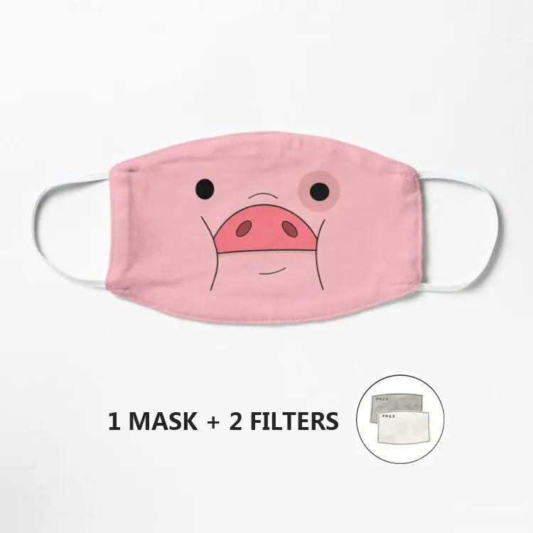 

Waddles маска свиньи Фолз коммунистические носки моющаяся маска маскарилла рот Марк ткань лицо