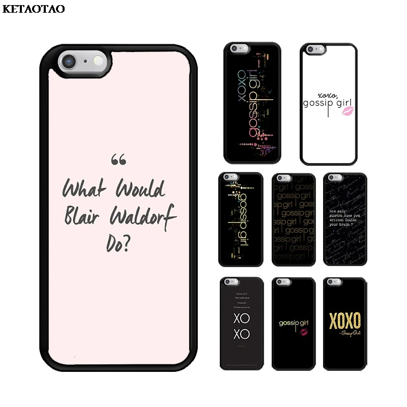 KETAOTAO Сплетница цитаты ТПУ Мягкий силиконовый чехол для телефона iPhone 5S 6S 7 8 Plus XR XS 11